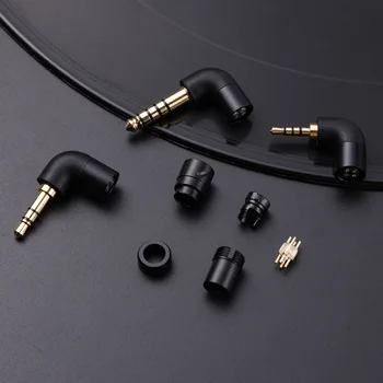 Multifunktsionaalse kolm-ühes-pistik, 2,5 mm ja 3,5 mm 4.4 saldo + neli-core naine istme hifi diy kõrvaklappide tarvikud