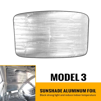 Näiteks Tesla Model 3 2017-2022 Päikesevarju Ees Taga Esiklaas Katuse Katuseakna Alumiinium Foolium Päikese Vari Visiir Auto Kaitse Accessorie